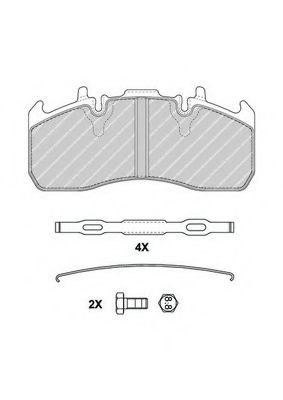 FERODO FCV4377B Тормозные колодки для VOLVO FL II (Вольво Фл 2) FERODO FCV4377B Тормозные колодки для VOLVO FL II (Вольво Фл 2)