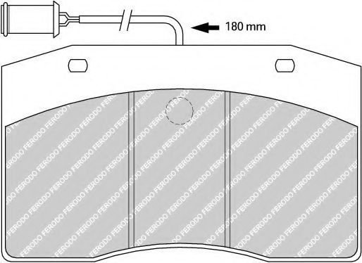 FERODO FCV801 Тормозные колодки для IVECO CITY CLASS (Ивеко Cитъ cласс)