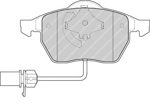 FERODO FDB1323 Тормозные колодки для VOLKSWAGEN (Фольксваген) FERODO FDB1323 Тормозные колодки для VOLKSWAGEN (Фольксваген)