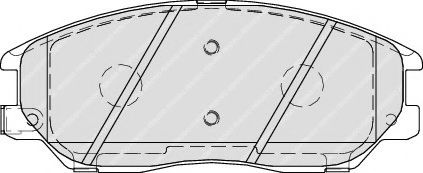 FERODO FDB1999 Тормозные колодки для SSANGYONG RODIUS (Сан-янг/санянг Родиус)