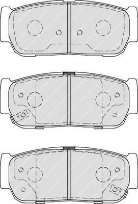 FERODO FDB4000 Тормозные колодки для SSANGYONG RODIUS (Сан-янг/санянг Родиус)