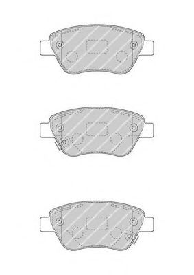 FERODO FDB4486 Тормозные колодки для OPEL ADAM (Опель Адам) FERODO FDB4486 Тормозные колодки для OPEL ADAM (Опель Адам)