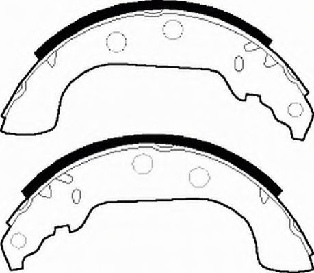 FERODO FSB268 Тормозные колодоки для PEUGEOT 405 II (Пежо 405 2) FERODO FSB268 Тормозные колодоки для PEUGEOT 405 II (Пежо 405 2)