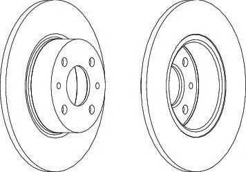 FERODO DDF066 Тормозной диск для LANCIA DELTA III (Лансиа/лянча Дэлта 3) FERODO DDF066 Тормозной диск для LANCIA DELTA III (Лансиа/лянча Дэлта 3)
