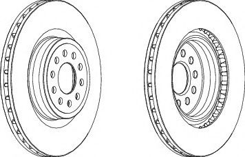 FERODO DDF1137C Тормозной диск 