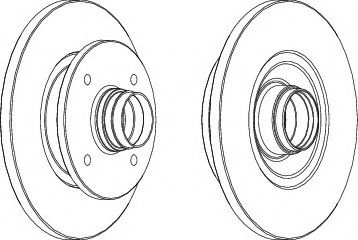 FERODO DDF114 Тормозной диск 