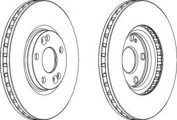 FERODO DDF1143 Тормозной диск 