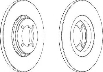 FERODO DDF115 Тормозной диск 