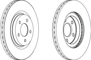 FERODO DDF1153 Тормозной диск 