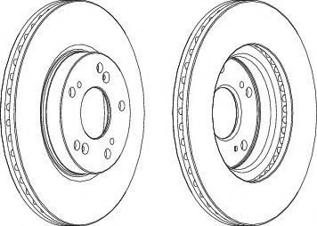 FERODO DDF1539 Тормозной диск для HONDA STREAM (Хонда Стрэам) FERODO DDF1539 Тормозной диск для HONDA STREAM (Хонда Стрэам)