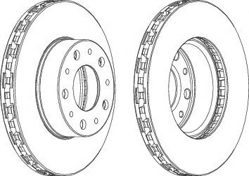 FERODO DDF1566 Тормозной диск для FIAT (Фиат)