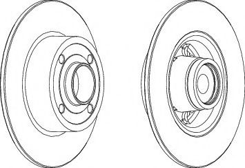 FERODO DDF1571 Тормозной диск для RENAULT MEGANE II -LET (Рено Меган 2 лет) FERODO DDF1571 Тормозной диск для RENAULT MEGANE II -LET (Рено Меган 2 лет)