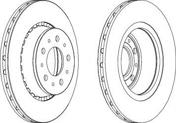 FERODO DDF194 Тормозной диск для VOLVO 960 (Вольво 960) FERODO DDF194 Тормозной диск для VOLVO 960 (Вольво 960)