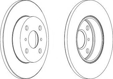 FERODO DDF346 Тормозной диск для TOYOTA TERCEL (Тойота/тоета Тэрcэл) FERODO DDF346 Тормозной диск для TOYOTA TERCEL (Тойота/тоета Тэрcэл)