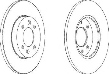 FERODO DDF361 Тормозной диск для KIA K2700 (Киа К2700) FERODO DDF361 Тормозной диск для KIA K2700 (Киа К2700)