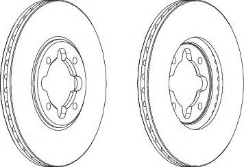 FERODO DDF410 Тормозной диск для TOYOTA (Тойота/тоета) FERODO DDF410 Тормозной диск для TOYOTA (Тойота/тоета)