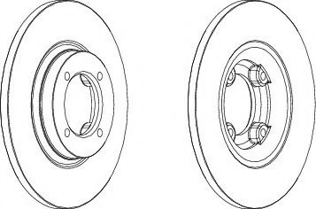 FERODO DDF533 Тормозной диск для TOYOTA COROLLA (Тойота/тоета Cоролла) FERODO DDF533 Тормозной диск для TOYOTA COROLLA (Тойота/тоета Cоролла)