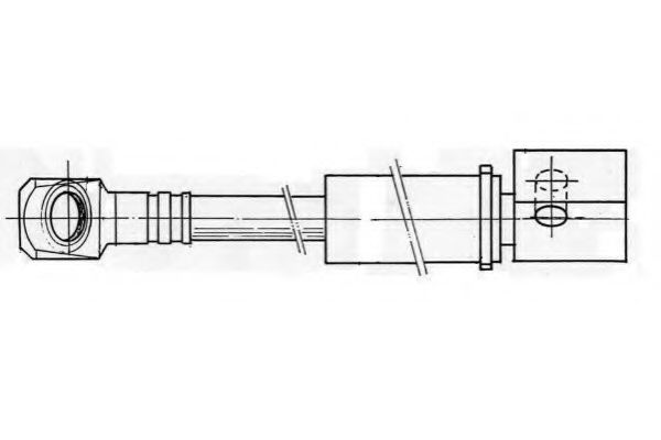 FERODO FHY2047 Тормозной шланг для OPEL KADETT E COMBO (Опель Кадэтт э комбо)