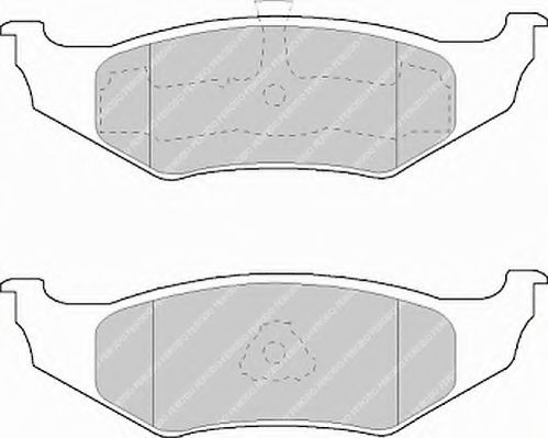 FERODO FSL1099 Тормозные колодки для DODGE CARAVAN (Додж Караван) FERODO FSL1099 Тормозные колодки для DODGE CARAVAN (Додж Караван)