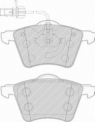 FERODO FSL1484 Тормозные колодки для VOLKSWAGEN T4 CARAVELLE (Фольксваген Т4 cараvэллэ) FERODO FSL1484 Тормозные колодки для VOLKSWAGEN T4 CARAVELLE (Фольксваген Т4 cараvэллэ)
