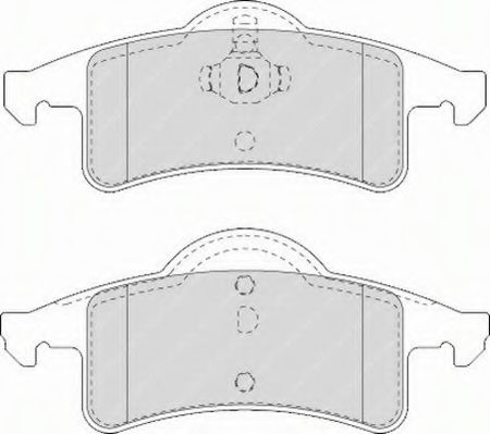 FERODO FSL1524 Тормозные колодки для JEEP CHEROKEE (Джип Чироки) FERODO FSL1524 Тормозные колодки для JEEP CHEROKEE (Джип Чироки)