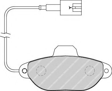 FERODO FSL1944 Тормозные колодки для FIAT 500 (Фиат 500) FERODO FSL1944 Тормозные колодки для FIAT 500 (Фиат 500)