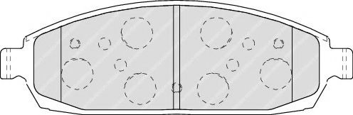 FERODO FSL4002 Тормозные колодки для JEEP GRAND CHEROKEE III (Джип Гранд чироки 3)