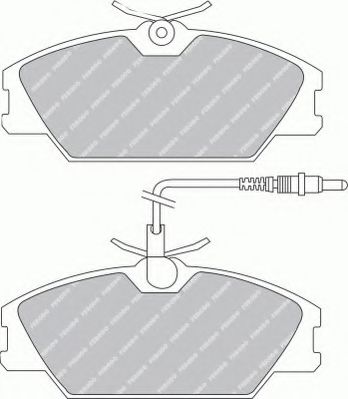 FERODO FSL406 Тормозные колодки для RENAULT SAFRANE (Рено Сафранэ) FERODO FSL406 Тормозные колодки для RENAULT SAFRANE (Рено Сафранэ)