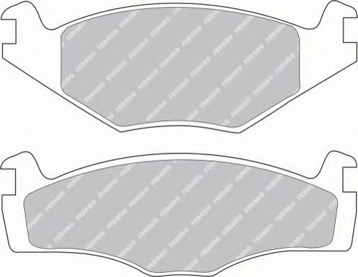 FERODO FSL419 Тормозные колодки для VOLKSWAGEN CADDY I (Фольксваген Cаддъ и) FERODO FSL419 Тормозные колодки для VOLKSWAGEN CADDY I (Фольксваген Cаддъ и)