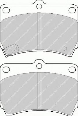 FERODO FSL715 Тормозные колодки для MAZDA 323 III (Мазда 323 3) FERODO FSL715 Тормозные колодки для MAZDA 323 III (Мазда 323 3)