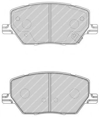 FERODO FDB4688 Тормозные колодки для JEEP RENEGADE (Джип Рэнэгадэ)