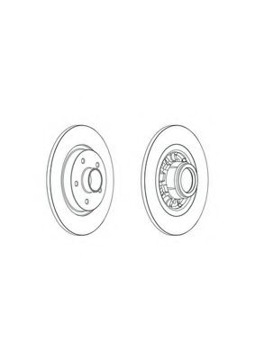 FERODO DDF1734 Тормозной диск для RENAULT KANGOO (Рено Кангу) FERODO DDF1734 Тормозной диск для RENAULT KANGOO (Рено Кангу)