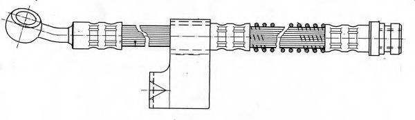 FERODO FHY3145 Тормозной шланг для HYUNDAI EXCEL (Хендай Эxcэл) FERODO FHY3145 Тормозной шланг для HYUNDAI EXCEL (Хендай Эxcэл)