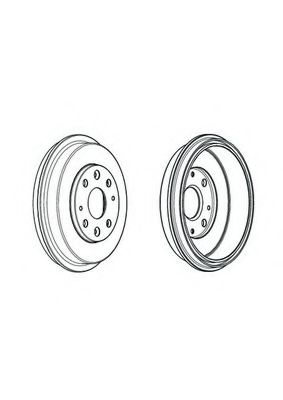 FERODO FDR329322 Тормозной барабан для MAZDA 323 C IV (Мазда 323 c иv) FERODO FDR329322 Тормозной барабан для MAZDA 323 C IV (Мазда 323 c иv)
