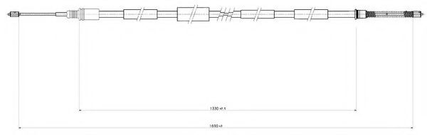 FERODO FHB432885 Трос, стояночная тормозная система для PEUGEOT (Пежо) FERODO FHB432885 Трос, стояночная тормозная система для PEUGEOT (Пежо)