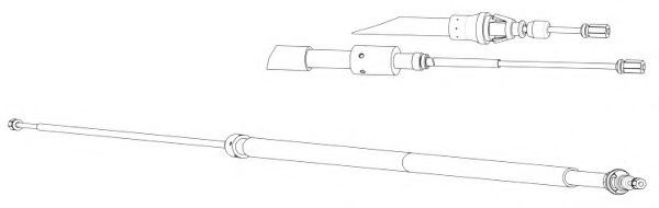 FERODO FHB432963 Трос, стояночная тормозная система для CITROËN C4 I (CитроËн С4 и) FERODO FHB432963 Трос, стояночная тормозная система для CITROËN C4 I (CитроËн С4 и)