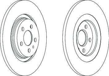 FERODO DDF1181C-1 Тормозной диск 