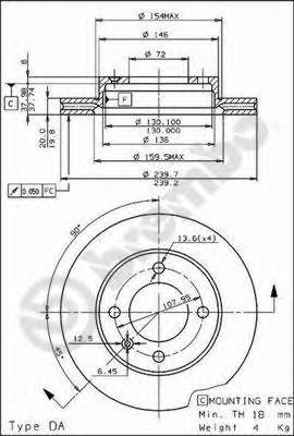 BREMBO 09.2942.10 Тормозной диск для FORD FIESTA (Форд Фиэста) BREMBO 09.2942.10 Тормозной диск для FORD FIESTA (Форд Фиэста)