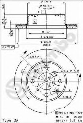 BREMBO 09.3095.10 Тормозной диск для HONDA (Хонда) BREMBO 09.3095.10 Тормозной диск для HONDA (Хонда)