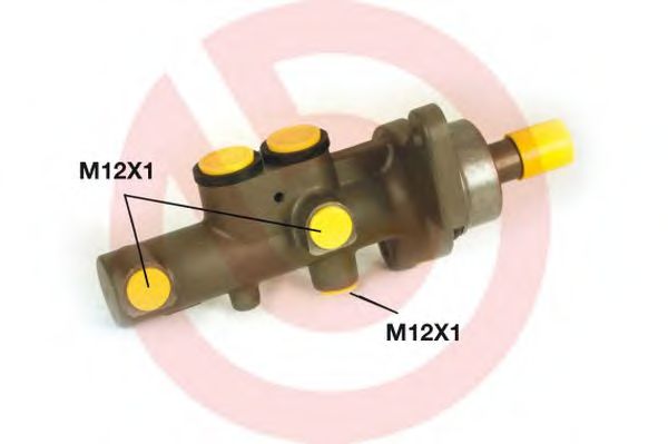 BREMBO M 61 035 Главный тормозной цилиндр для CITROËN C2 ENTERPRISE (CитроËн C2 энтэрприсэ) BREMBO M 61 035 Главный тормозной цилиндр для CITROËN C2 ENTERPRISE (CитроËн C2 энтэрприсэ)