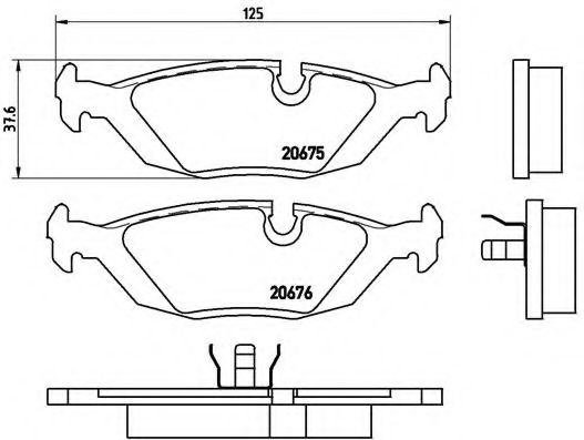 BREMBO P 06 009 Тормозные колодки для BMW (Бмв) BREMBO P 06 009 Тормозные колодки для BMW (Бмв)