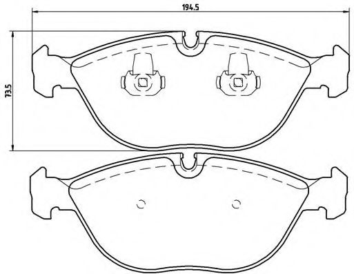 BREMBO P 06 019 Тормозные колодки для ROLLSROYCE (Роллсроъcэ) BREMBO P 06 019 Тормозные колодки для ROLLSROYCE (Роллсроъcэ)