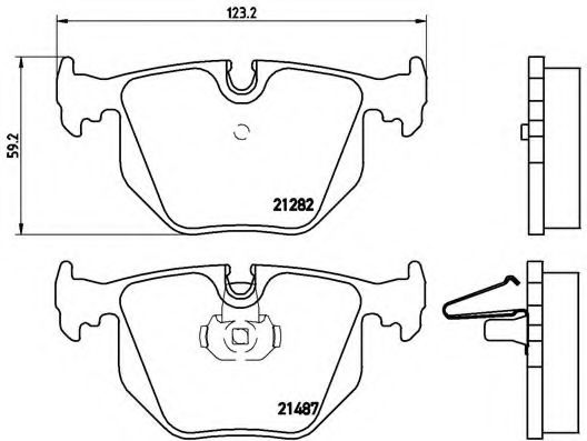 BREMBO P 06 020 Тормозные колодки для BMW (Бмв) BREMBO P 06 020 Тормозные колодки для BMW (Бмв)