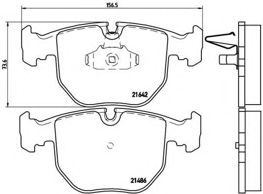 BREMBO P 06 021 Тормозные колодки для BMW (Бмв) BREMBO P 06 021 Тормозные колодки для BMW (Бмв)