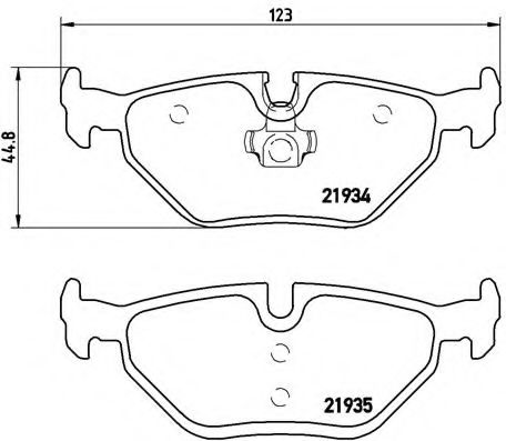 BREMBO P 06 025 Тормозные колодки для BMW (Бмв) BREMBO P 06 025 Тормозные колодки для BMW (Бмв)