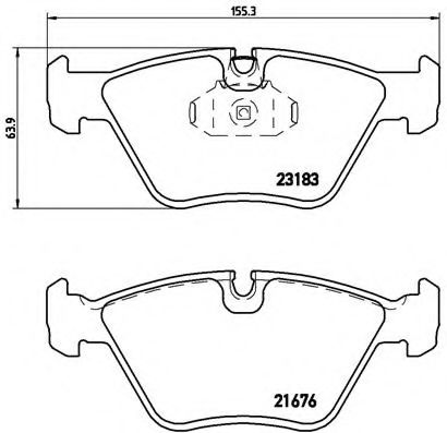 BREMBO P 06 043 Тормозные колодки для BMW (Бмв) BREMBO P 06 043 Тормозные колодки для BMW (Бмв)