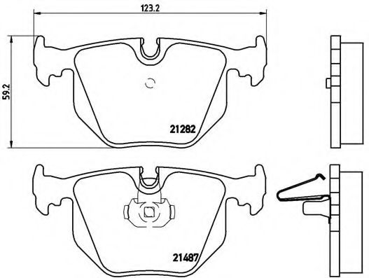 BREMBO P 06 044 Тормозные колодки для BMW (Бмв) BREMBO P 06 044 Тормозные колодки для BMW (Бмв)