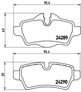 BREMBO P 06 052 Тормозные колодки для MINI MINI CLUBVAN (Мини Мини cлубvан) BREMBO P 06 052 Тормозные колодки для MINI MINI CLUBVAN (Мини Мини cлубvан)