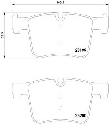 BREMBO P 06 075 Тормозные колодки для BMW (Бмв) BREMBO P 06 075 Тормозные колодки для BMW (Бмв)