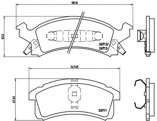 BREMBO P 07 004 Тормозные колодки для CHEVROLET BERETTA (Шевроле Бэрэтта) BREMBO P 07 004 Тормозные колодки для CHEVROLET BERETTA (Шевроле Бэрэтта)